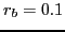 $r_b = 0.1$