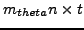 $m_{theta}n \times t$
